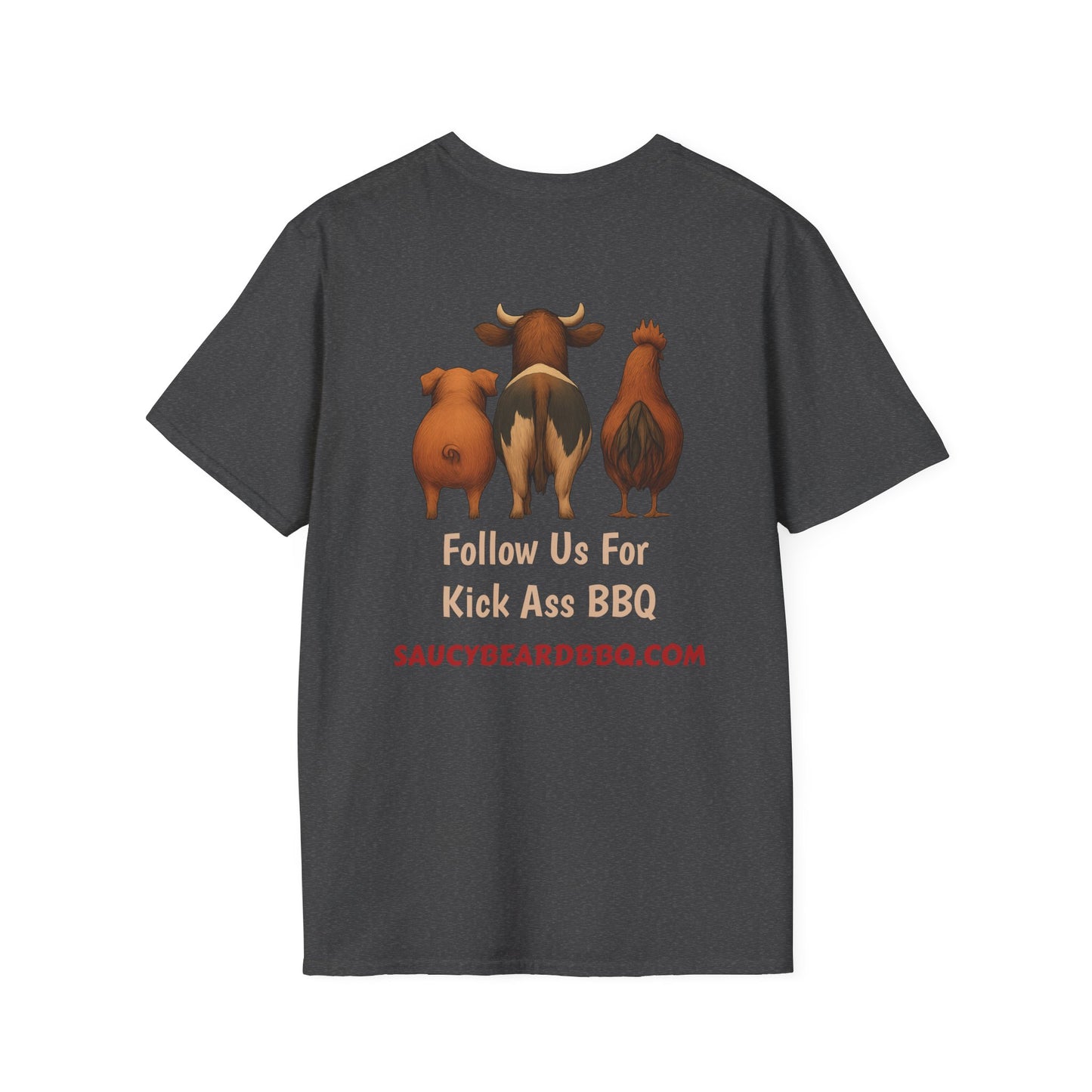 Saucy BBQ T-Shirt - Fun Grilling Apparel for Meat Lovers, Perfect for Barbecues, Parties, Summer Events, Gift for BBQ Enthusiasts