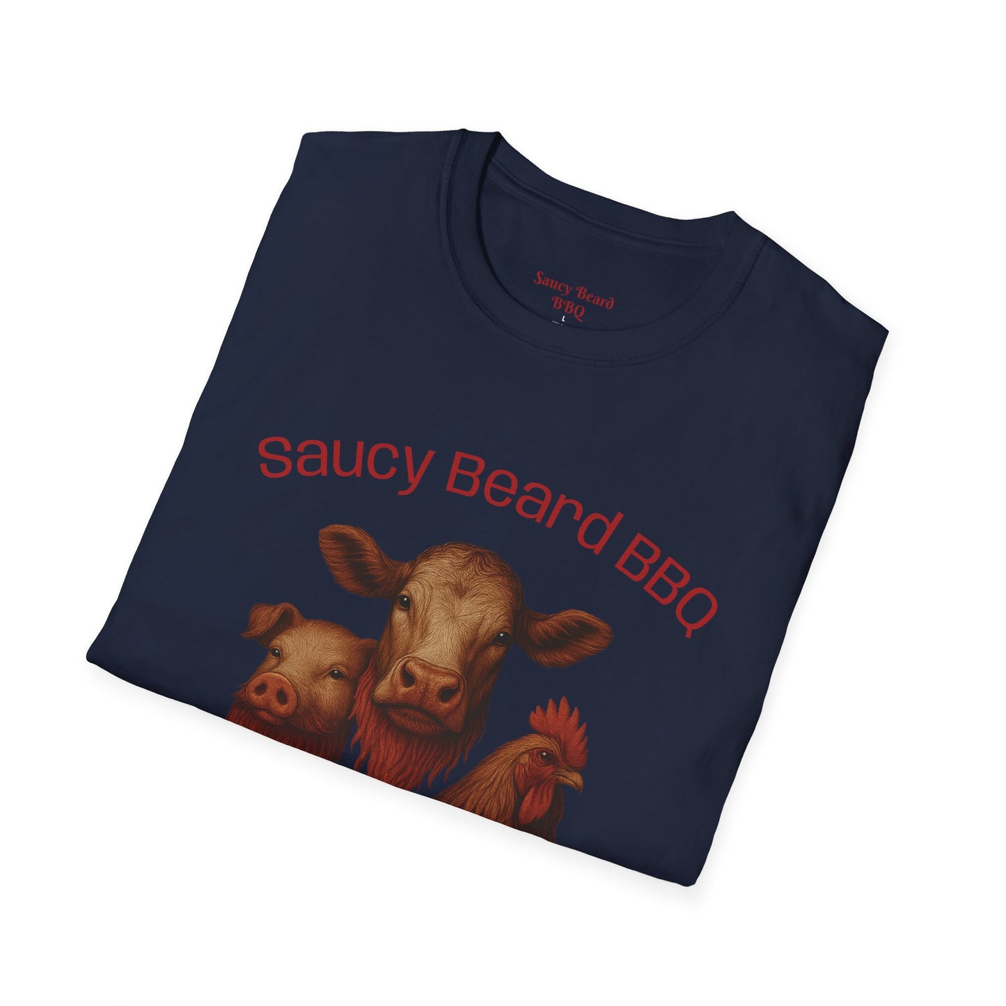Saucy BBQ T-Shirt - Fun Grilling Apparel for Meat Lovers, Perfect for Barbecues, Parties, Summer Events, Gift for BBQ Enthusiasts