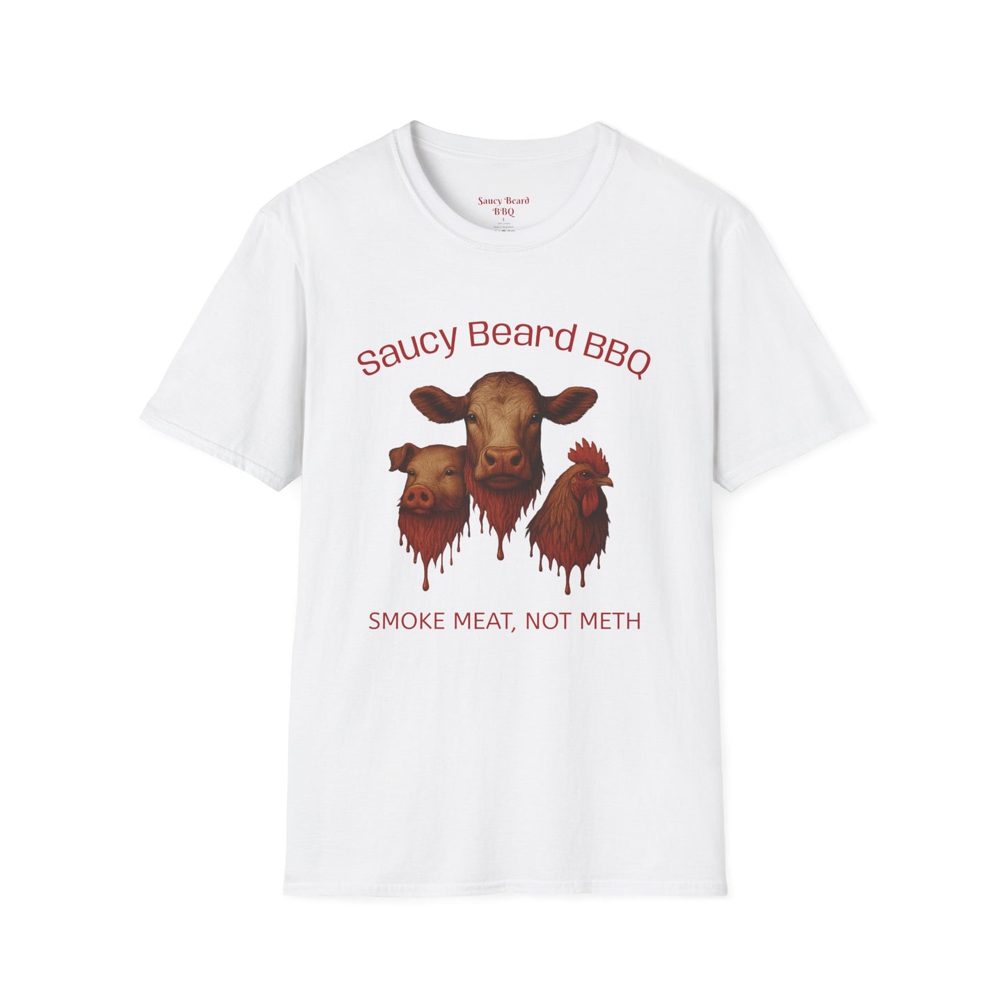 Saucy BBQ T-Shirt - Fun Grilling Apparel for Meat Lovers, Perfect for Barbecues, Parties, Summer Events, Gift for BBQ Enthusiasts