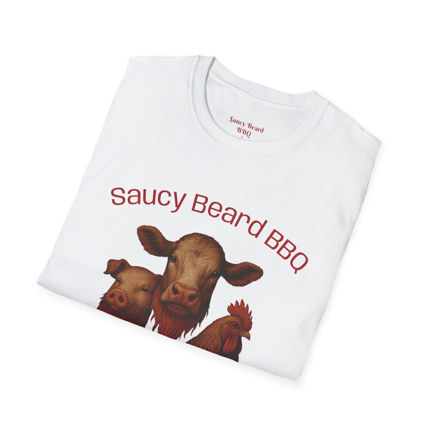 Saucy BBQ T-Shirt - Fun Grilling Apparel for Meat Lovers, Perfect for Barbecues, Parties, Summer Events, Gift for BBQ Enthusiasts