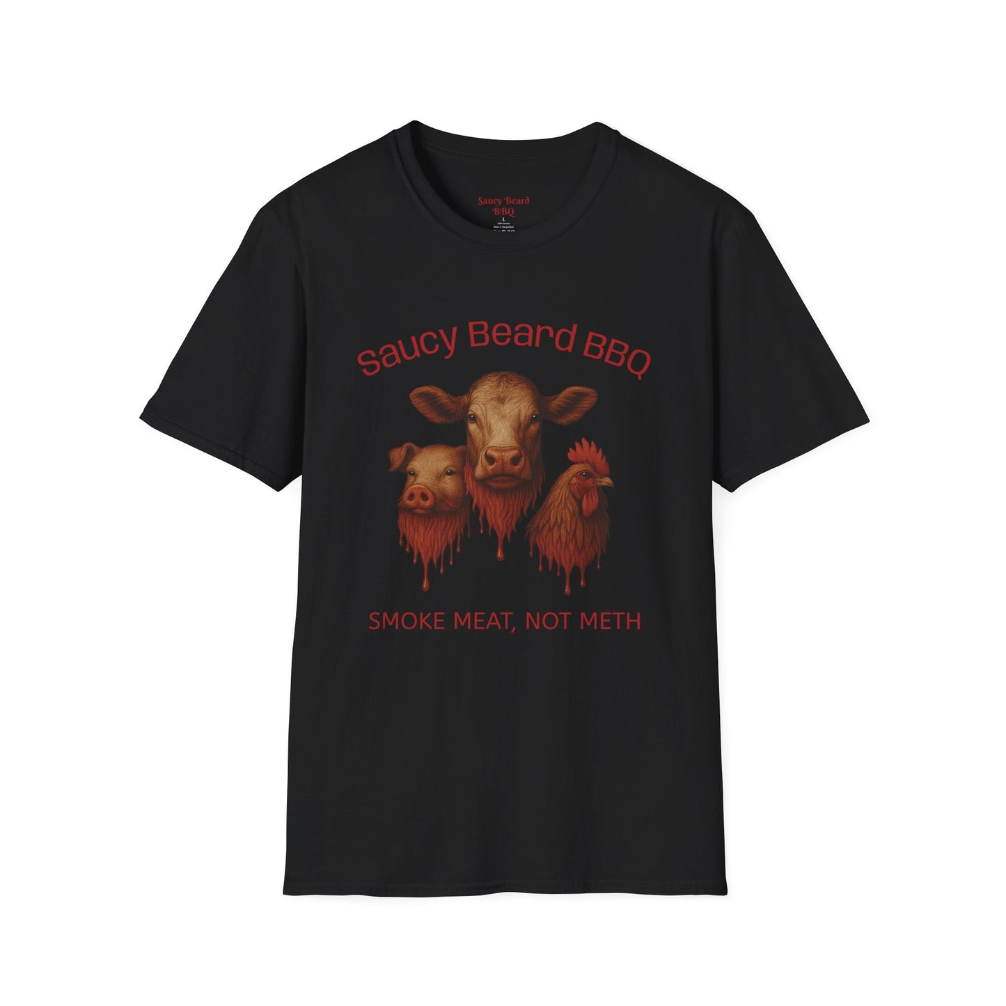 Saucy BBQ T-Shirt - Fun Grilling Apparel for Meat Lovers, Perfect for Barbecues, Parties, Summer Events, Gift for BBQ Enthusiasts