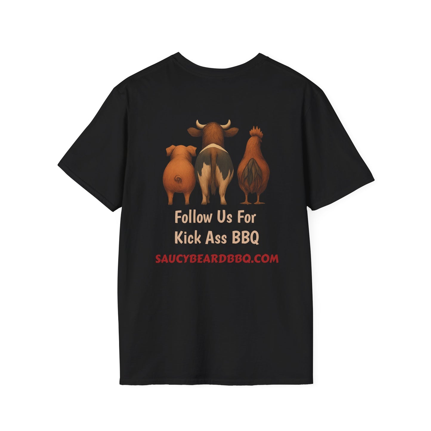 Saucy BBQ T-Shirt - Fun Grilling Apparel for Meat Lovers, Perfect for Barbecues, Parties, Summer Events, Gift for BBQ Enthusiasts