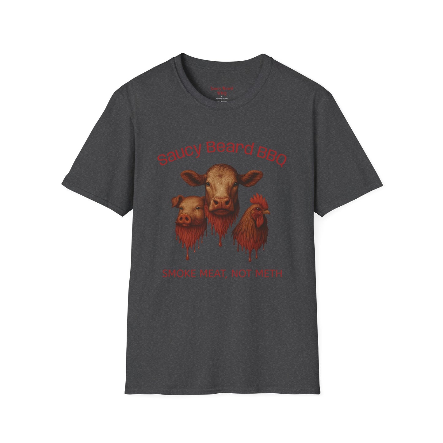 Saucy BBQ T-Shirt - Fun Grilling Apparel for Meat Lovers, Perfect for Barbecues, Parties, Summer Events, Gift for BBQ Enthusiasts