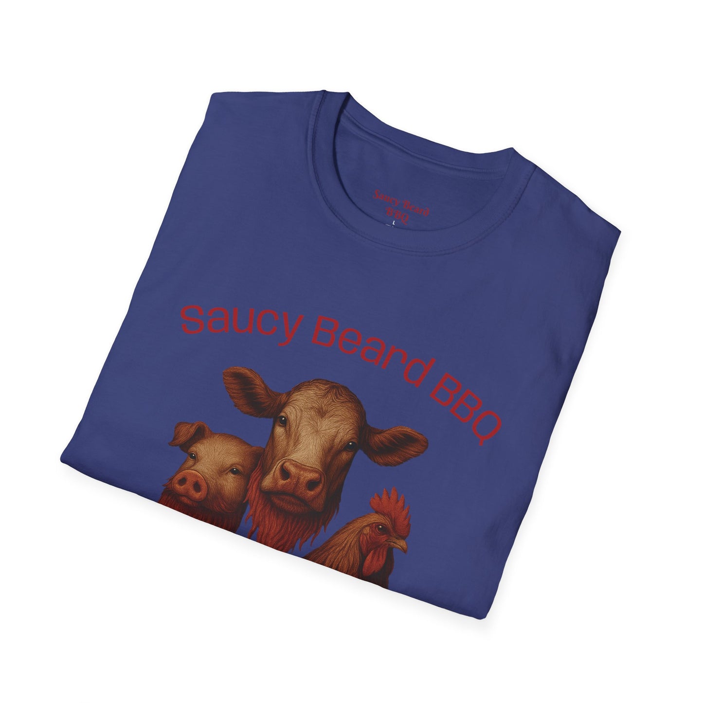 Saucy BBQ T-Shirt - Fun Grilling Apparel for Meat Lovers, Perfect for Barbecues, Parties, Summer Events, Gift for BBQ Enthusiasts