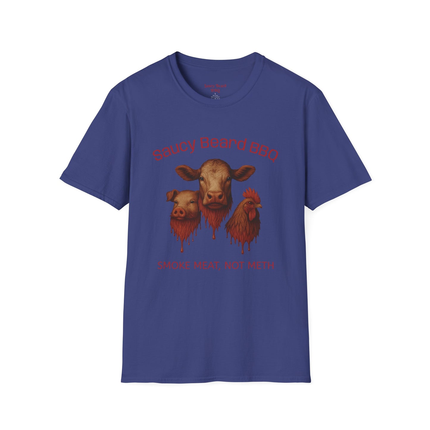 Saucy BBQ T-Shirt - Fun Grilling Apparel for Meat Lovers, Perfect for Barbecues, Parties, Summer Events, Gift for BBQ Enthusiasts