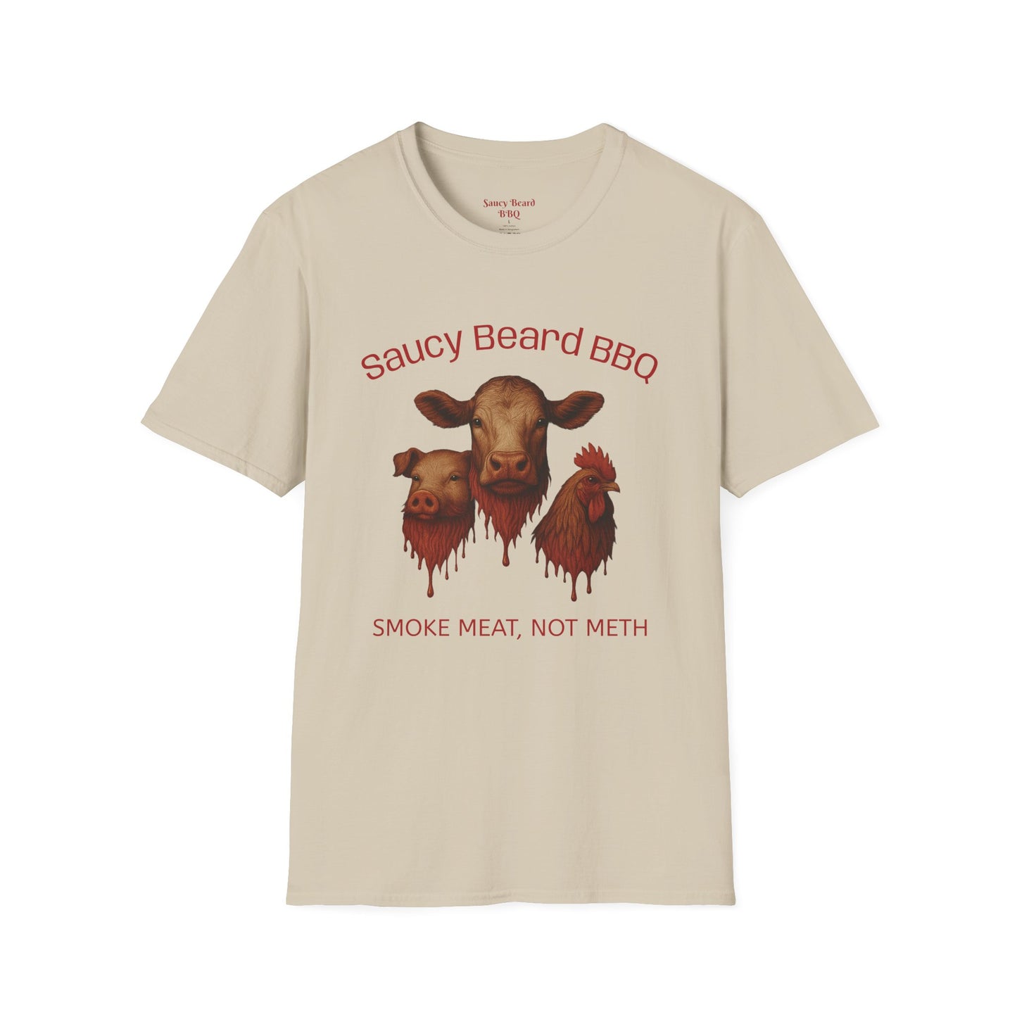Saucy BBQ T-Shirt - Fun Grilling Apparel for Meat Lovers, Perfect for Barbecues, Parties, Summer Events, Gift for BBQ Enthusiasts