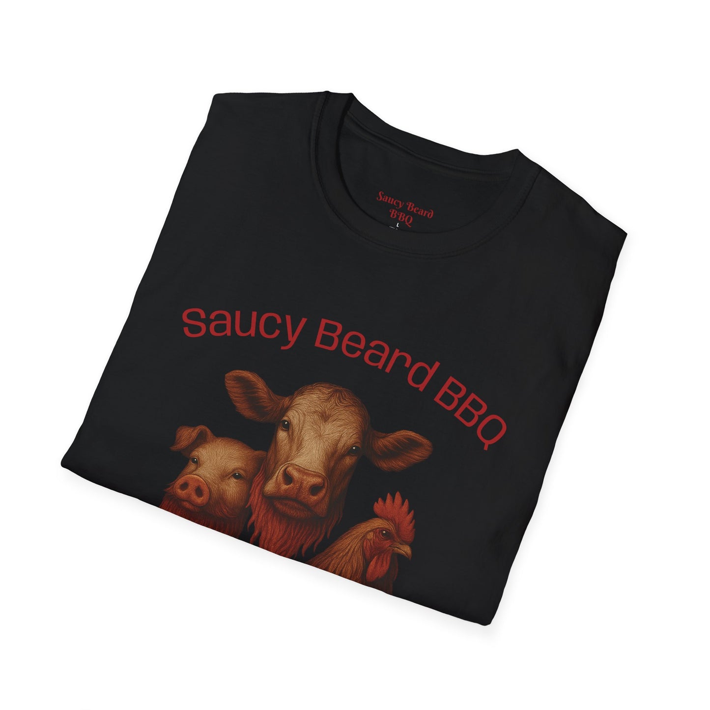 Saucy BBQ T-Shirt - Fun Grilling Apparel for Meat Lovers, Perfect for Barbecues, Parties, Summer Events, Gift for BBQ Enthusiasts