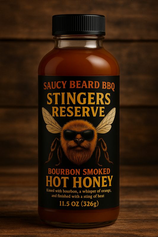 Stinger’s Reserve – Bourbon Smoked Hot Honey (Pre-order 11.5oz)