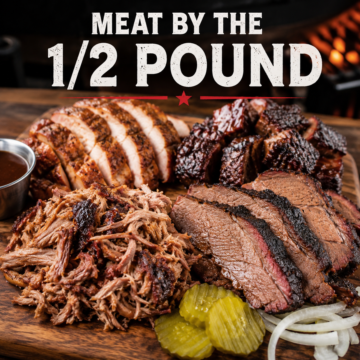Meat by the half pound