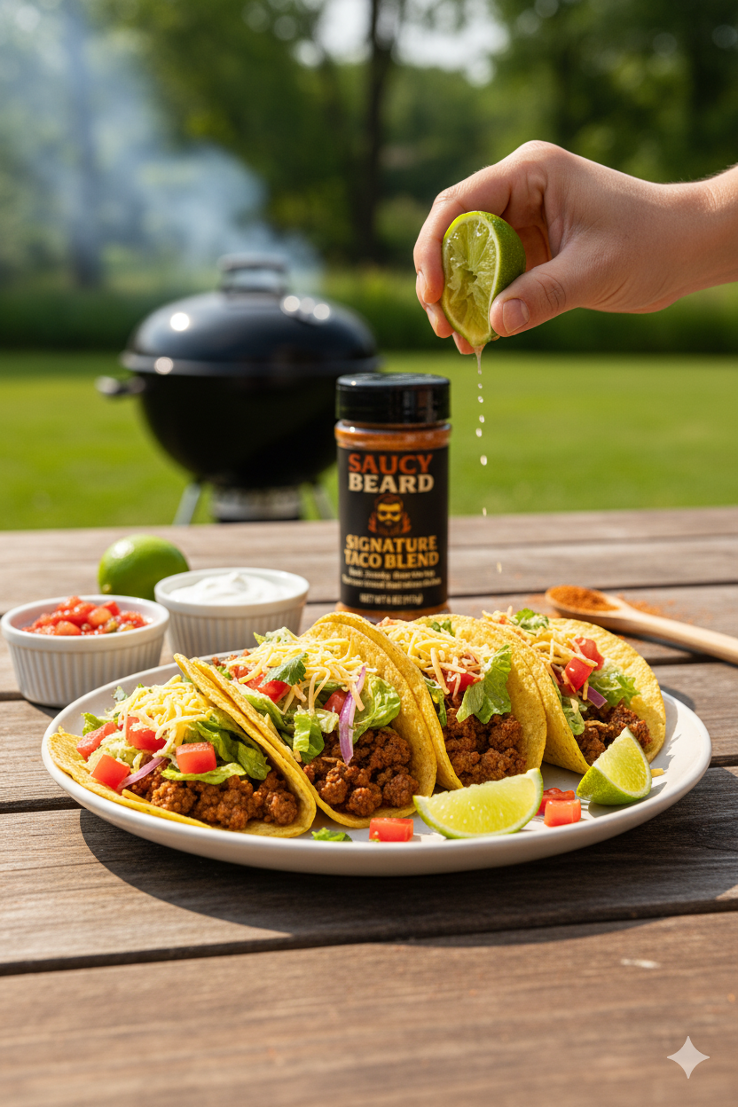 Saucy Beard BBQ Signature Taco Blend – Bold Smoky Taco Seasoning